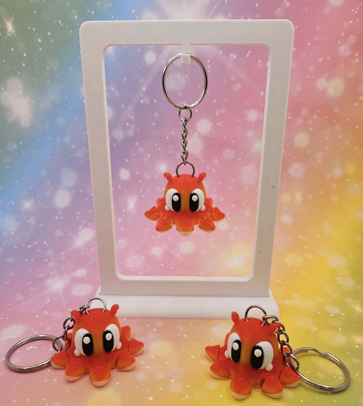 3D-gedruckter Schlüsselanhänger „Octopus"