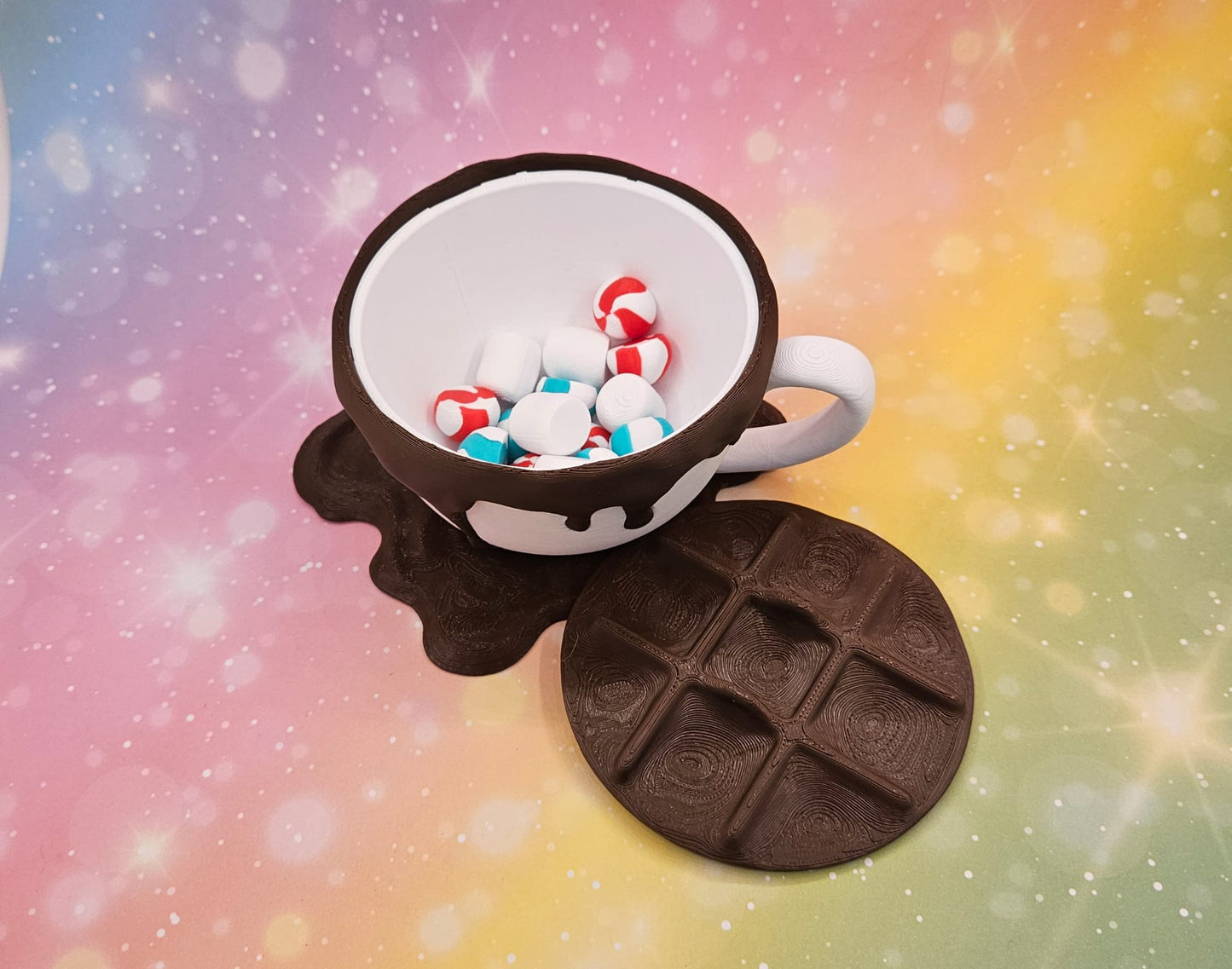 3D-gedrucktes Tic-Tac-Toe „Hot Chocolate“