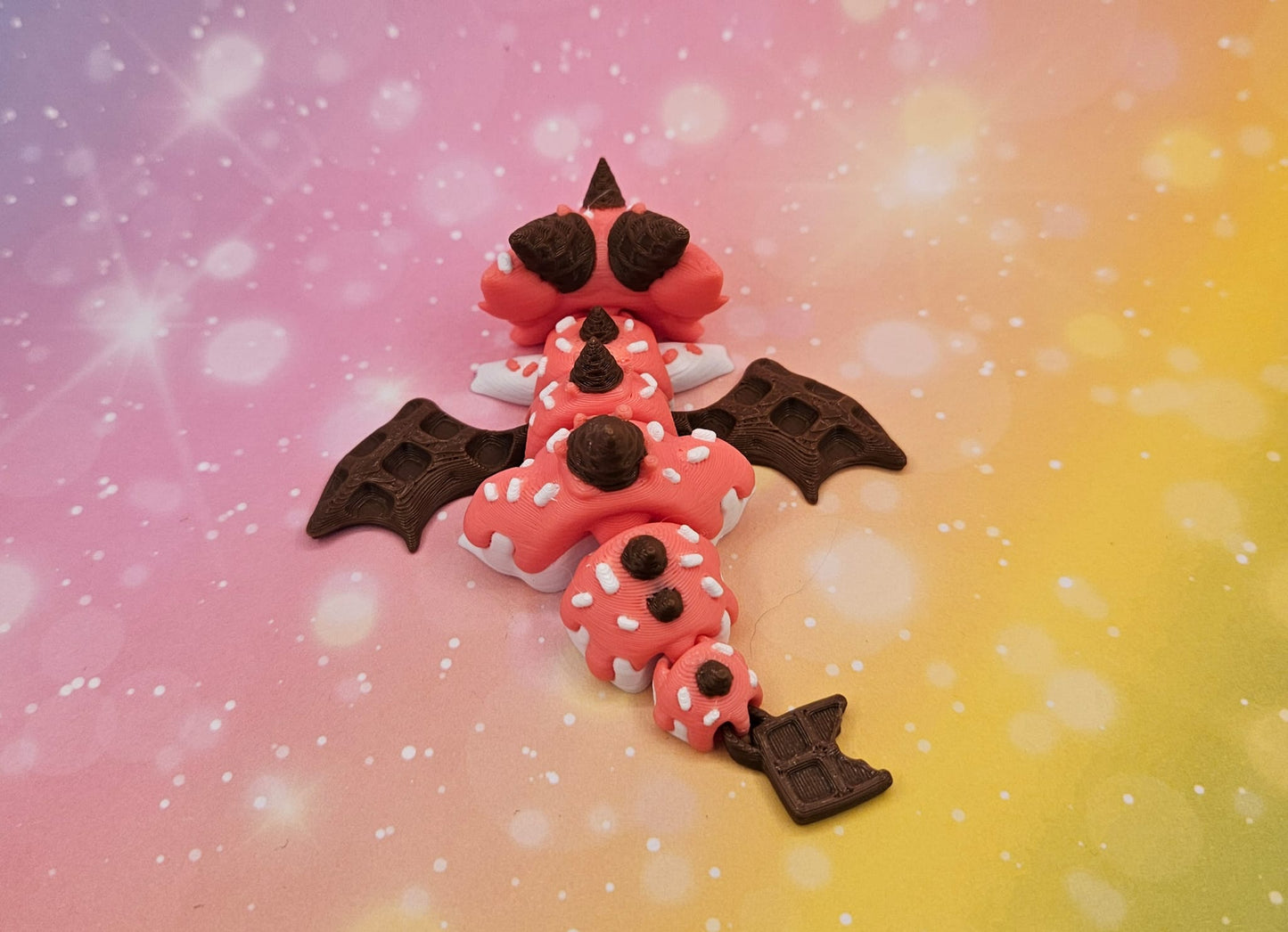 Waffeleisdrachen mit Ei