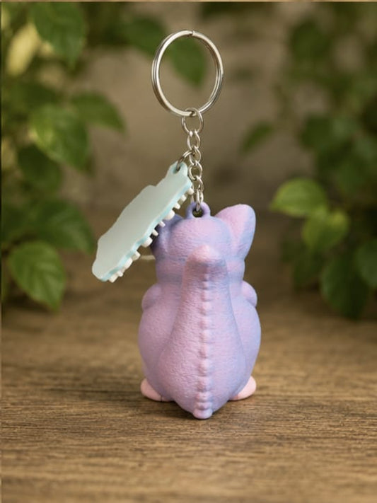 Mutmachmonster Schlüsselanhänger – 3D-gedruckter Glücksbringer & Mutmacher Frida