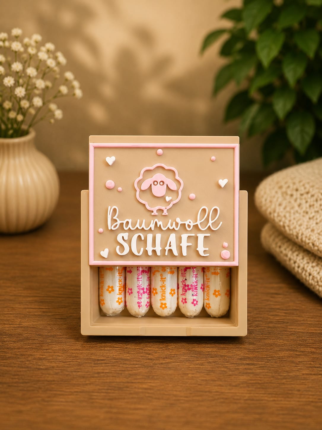 Tampon Aufbewahrungsbox – Humorvoller Spender für die Handtasche & das Badezimmer