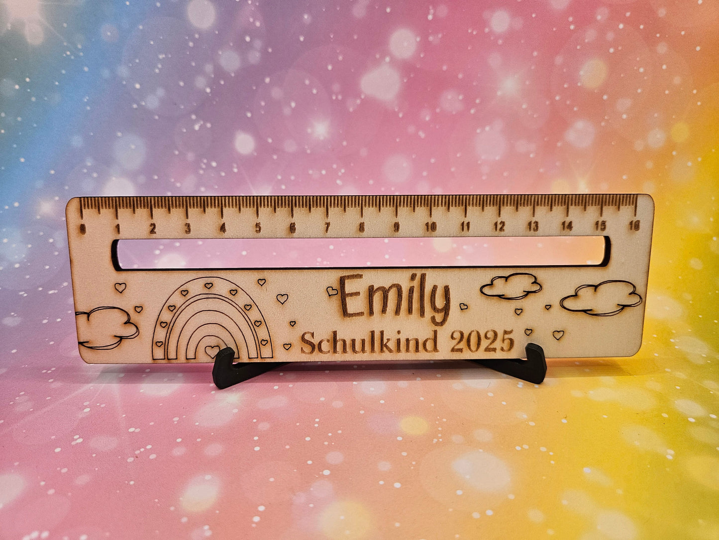 Personalisierte Lesehilfe aus 4 mm Pappelsperrholz – Perfekt für Grundschüler