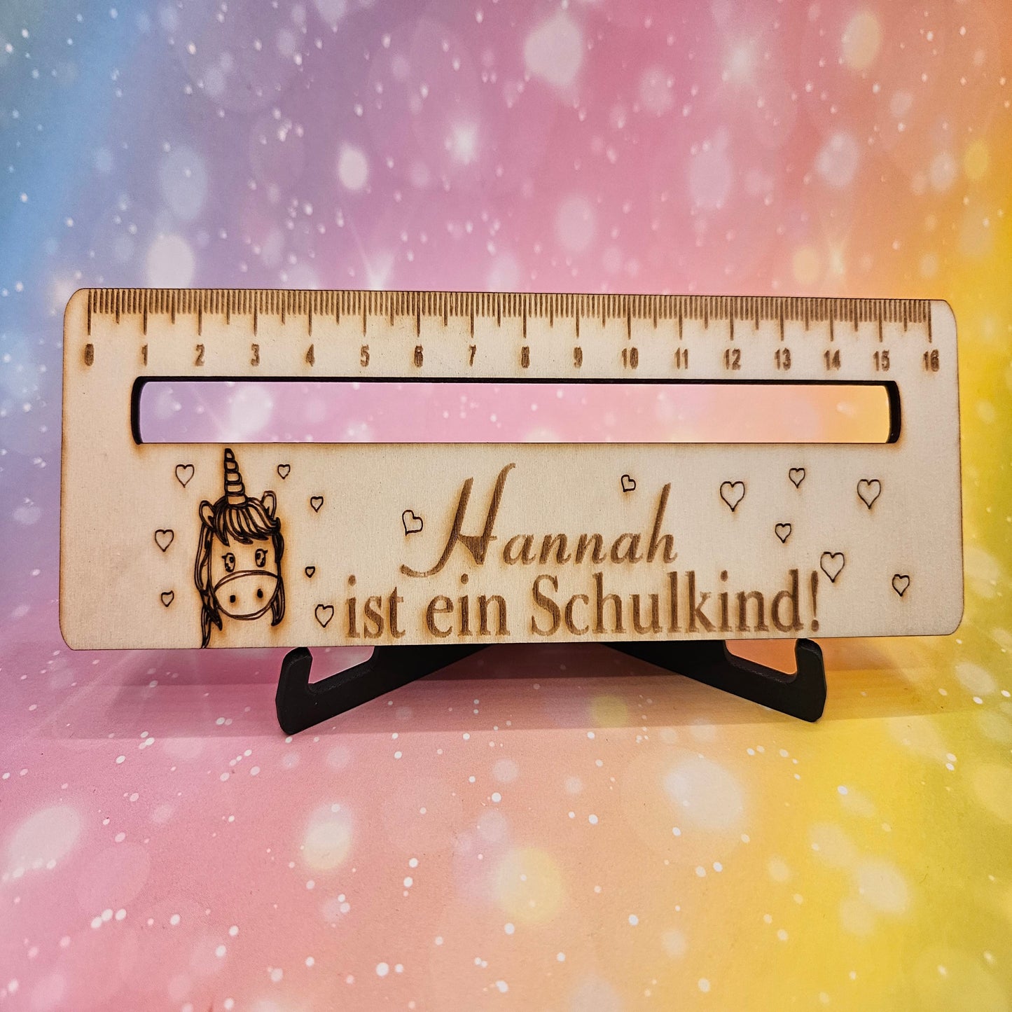 Personalisierte Lesehilfe aus 4 mm Pappelsperrholz – Perfekt für Grundschüler