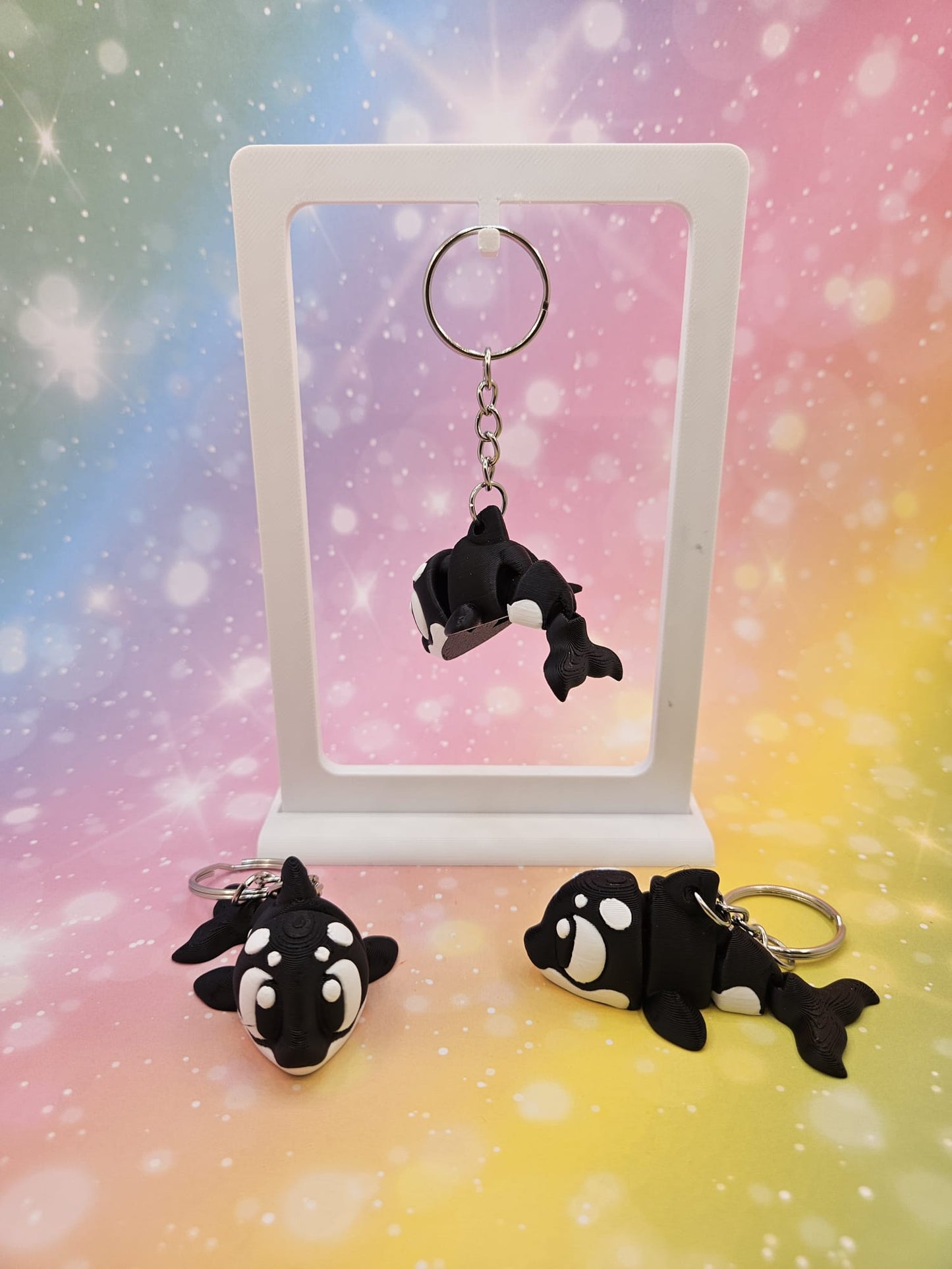 3D-gedruckter Schlüsselanhänger „Orca“