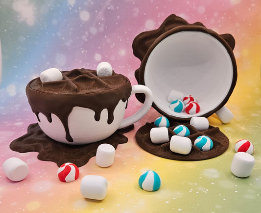 3D-gedrucktes Tic-Tac-Toe „Hot Chocolate“