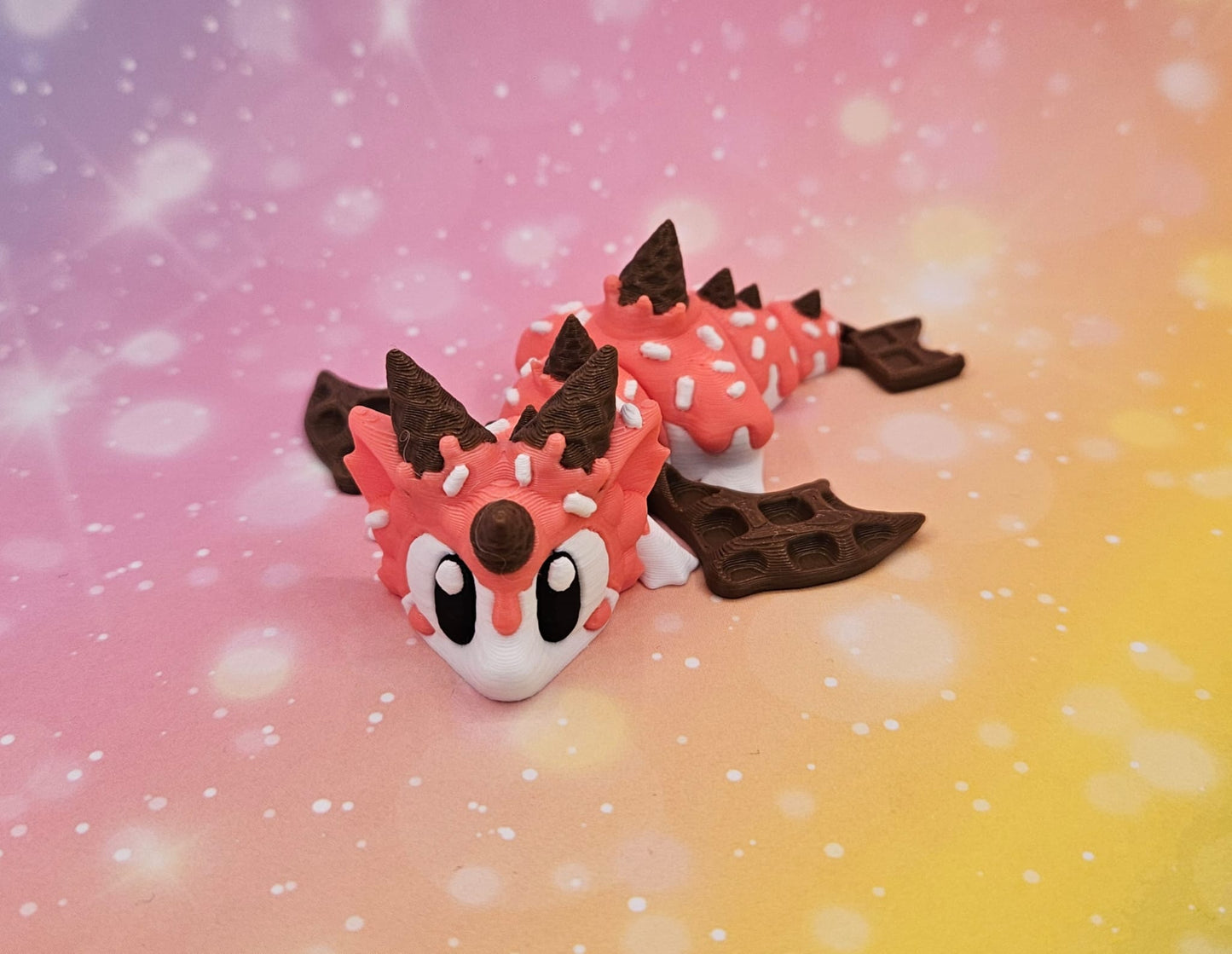 Waffeleisdrachen mit Ei