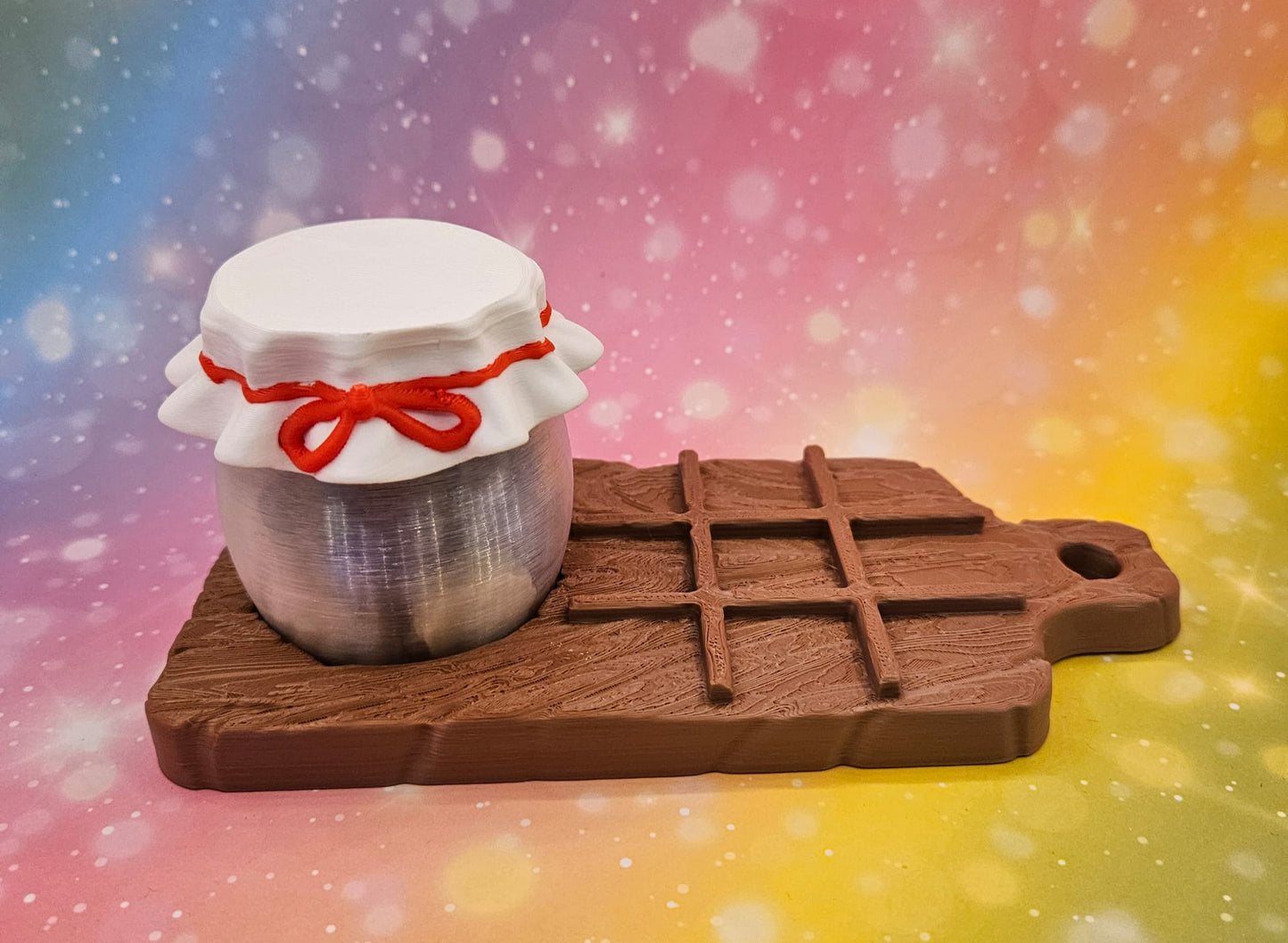 3D-gedrucktes Tic-Tac-Toe Set "Käseplatte"