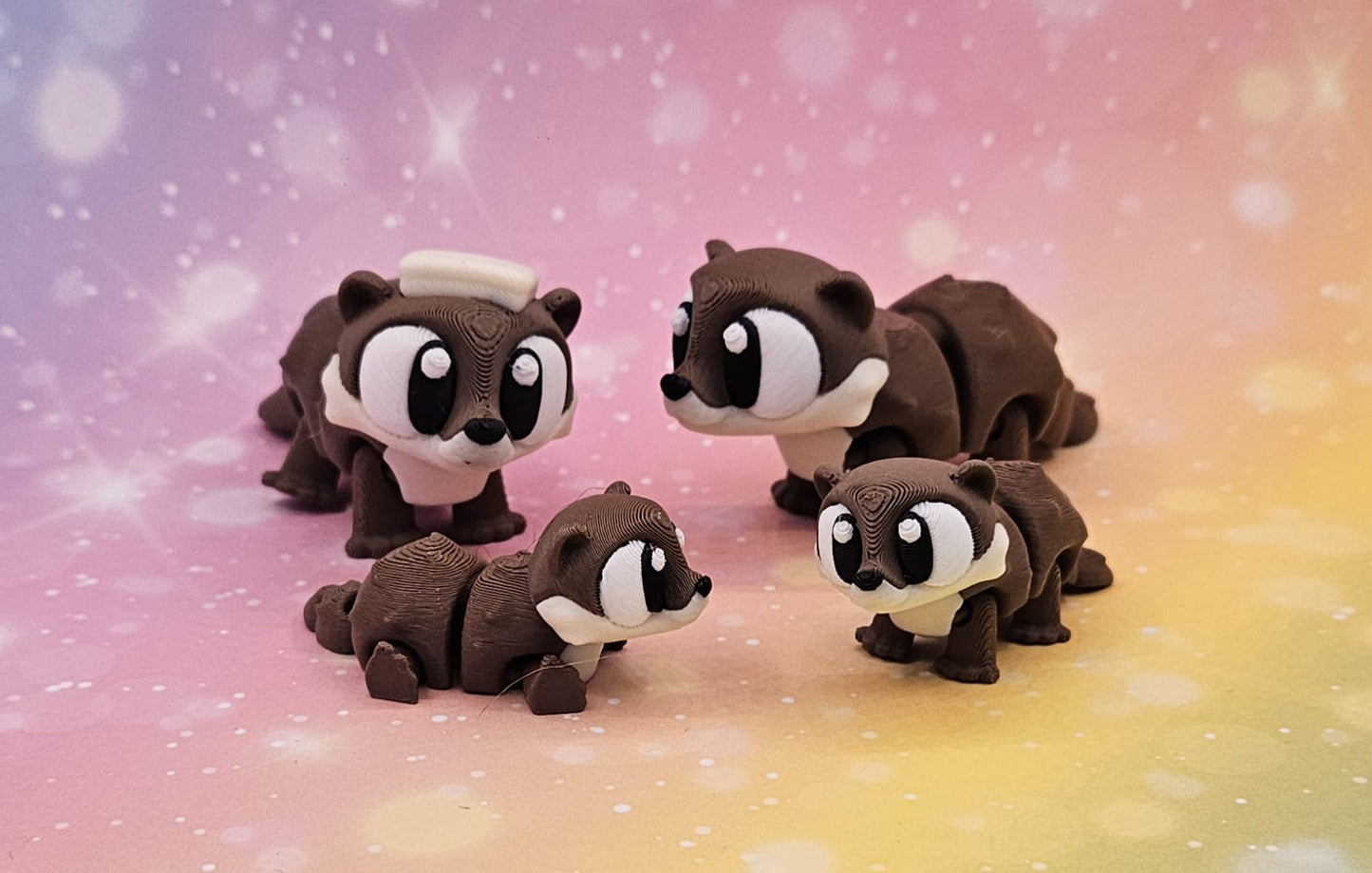 3D-gedrucktes Diorama „Otter Heiße Quelle“