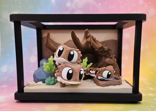 3D-Diorama „Bartagamen“