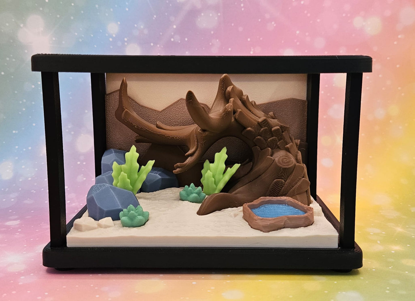 3D-Diorama „Bartagamen“