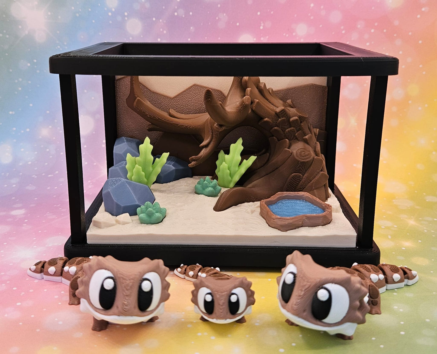 3D-Diorama „Bartagamen“