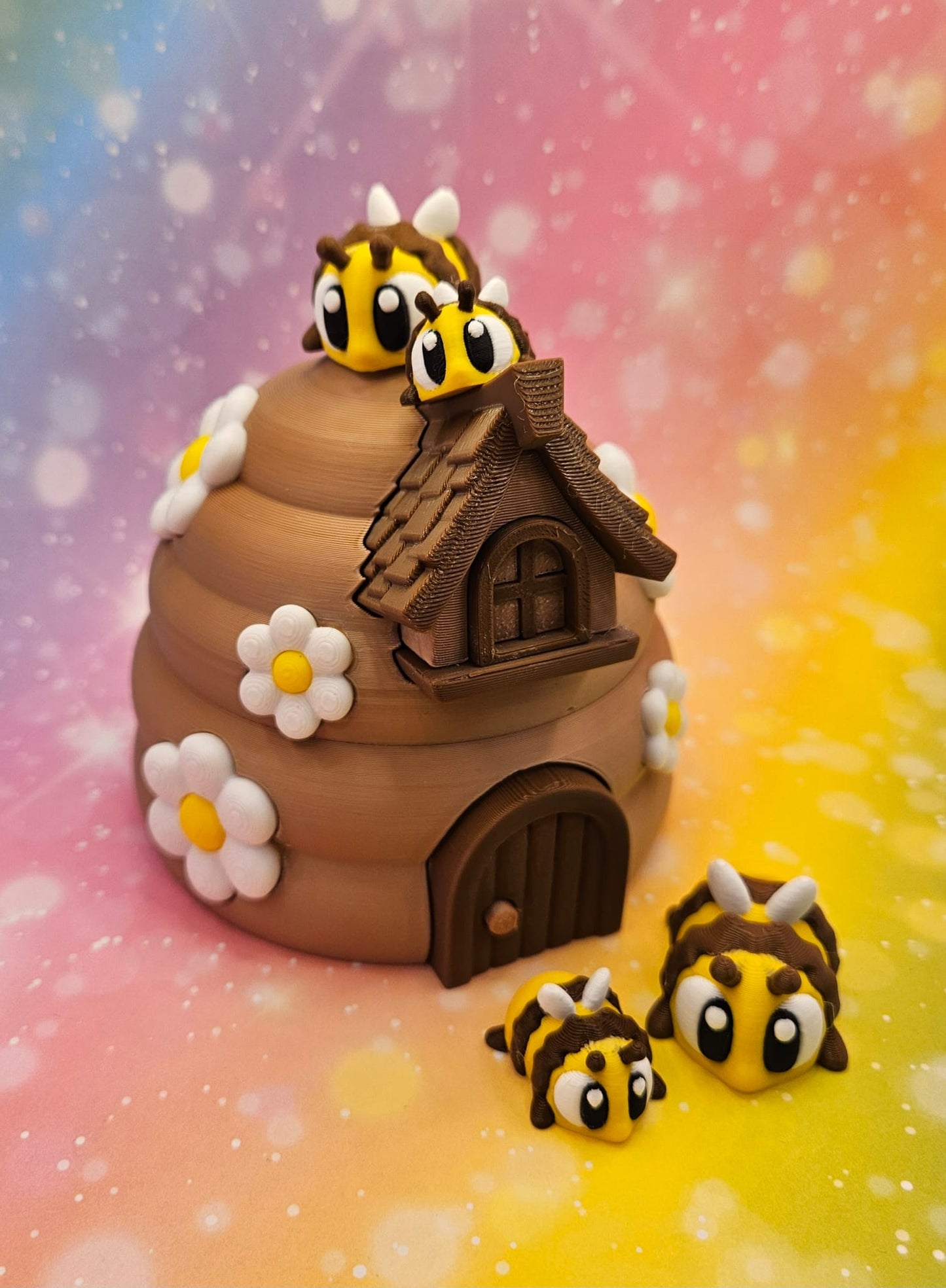 3D-gedruckter Bienenstock mit Bienen-Set