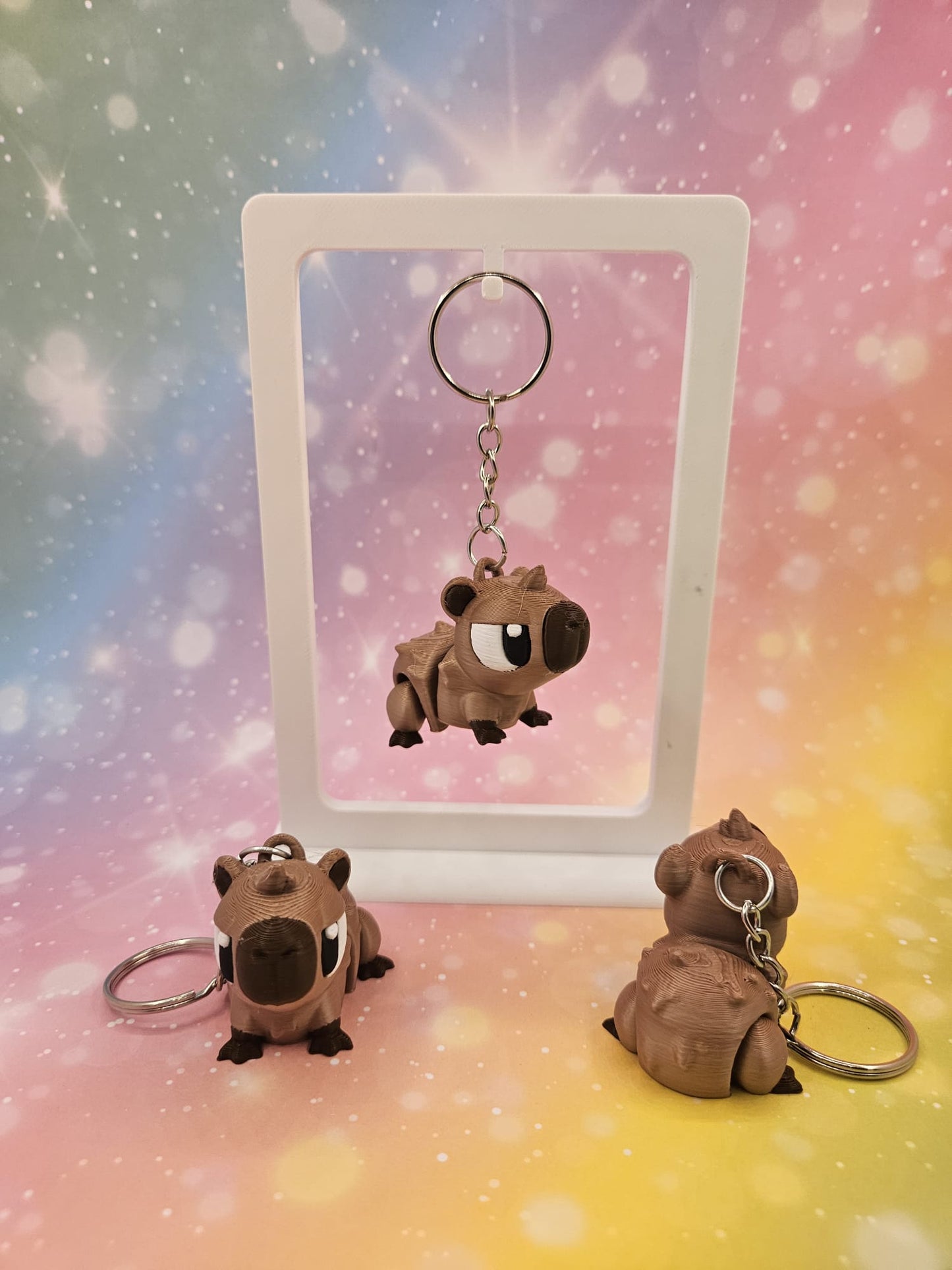 3D-gedruckter Schlüsselanhänger „Capybara"