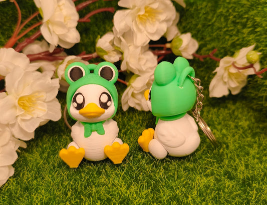 Ente im Frosch-Hoodie – Dein tierisch süßer Begleiter (3D-Druck)