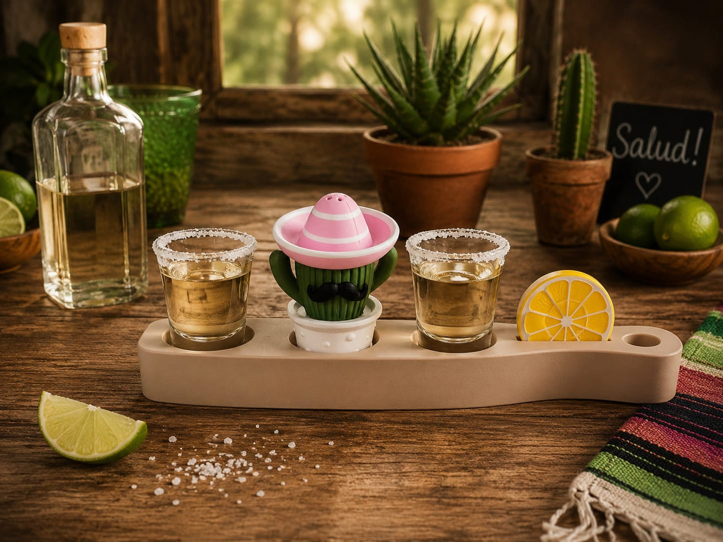Tequila-Board „Viva la Fiesta“ mit Mr. Nacho