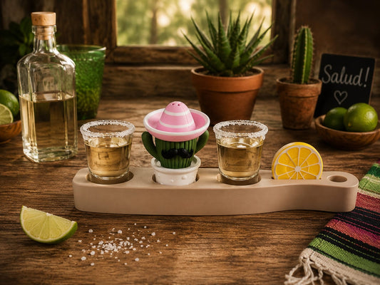 Tequila-Board „Viva la Fiesta“ mit Mr. Nacho
