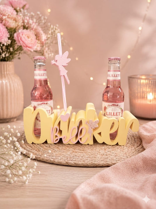 Drinkerbell Doppel-Flaschenhalter – 3D-Schriftzug Geschenk für den Mädelsabend