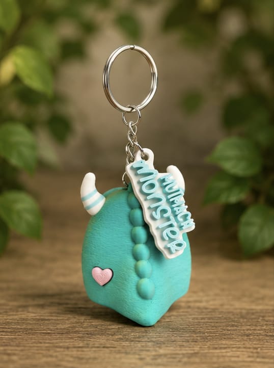 Mutmachmonster Schlüsselanhänger – 3D-gedruckter Glücksbringer & Mutmacher