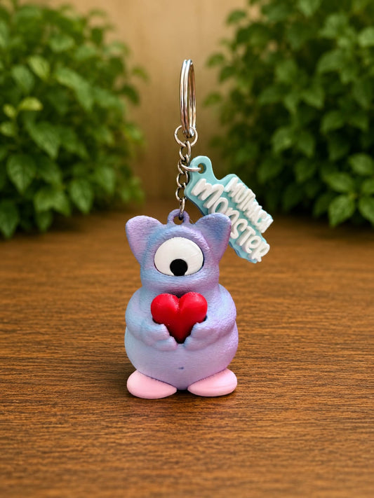 Mutmachmonster Schlüsselanhänger – 3D-gedruckter Glücksbringer & Mutmacher Frida