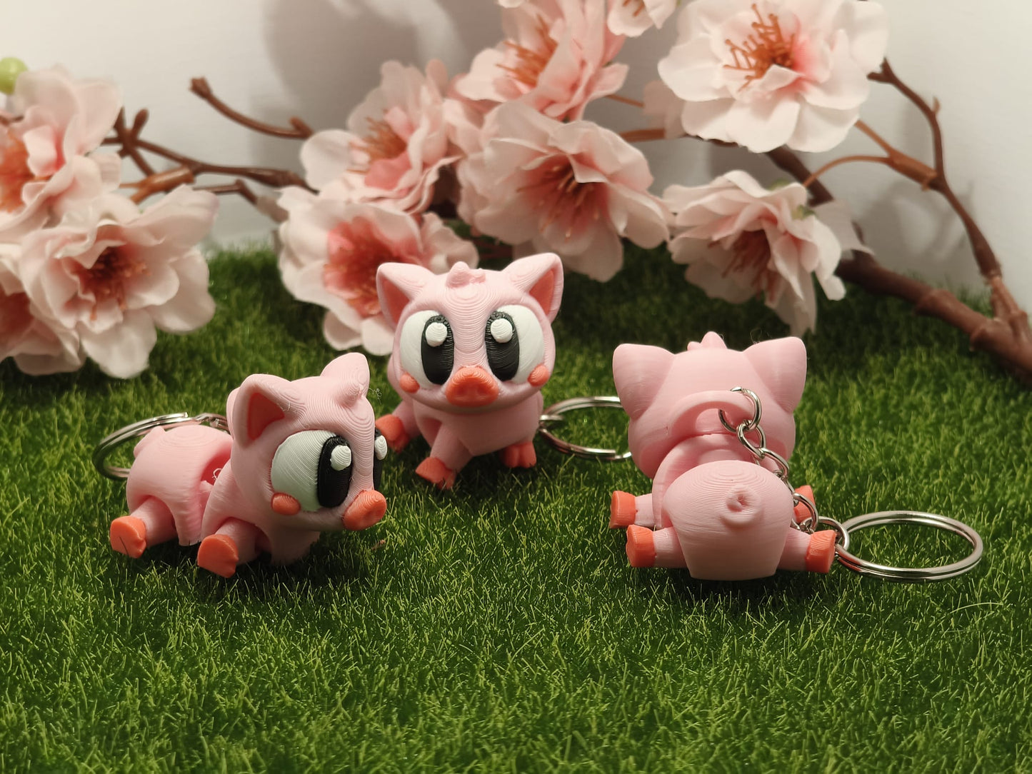 3D-gedruckter Schlüsselanhänger Schwein